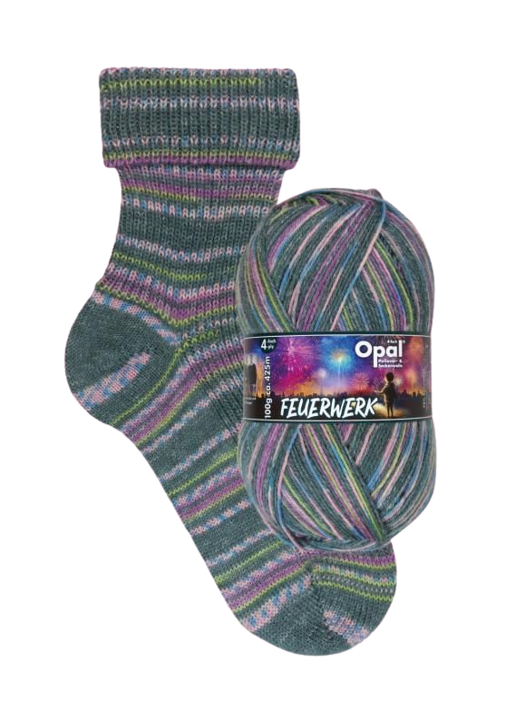 Opal Sock Yarn | Firework (4 ply)