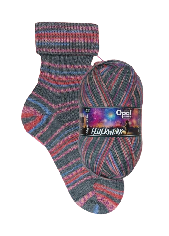 Opal Sock Yarn | Firework (4 ply)