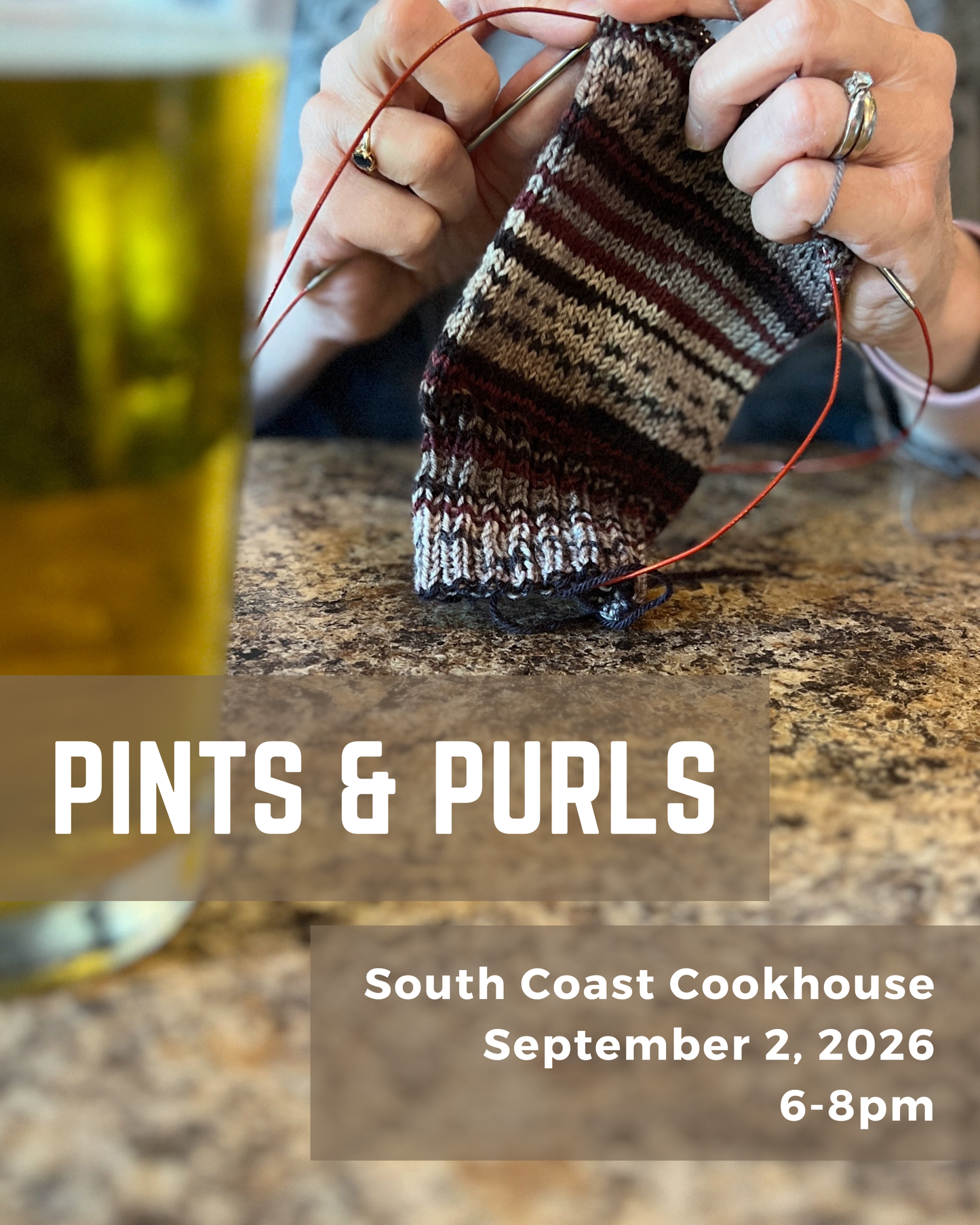 Pints & Purls | September 2, 2026