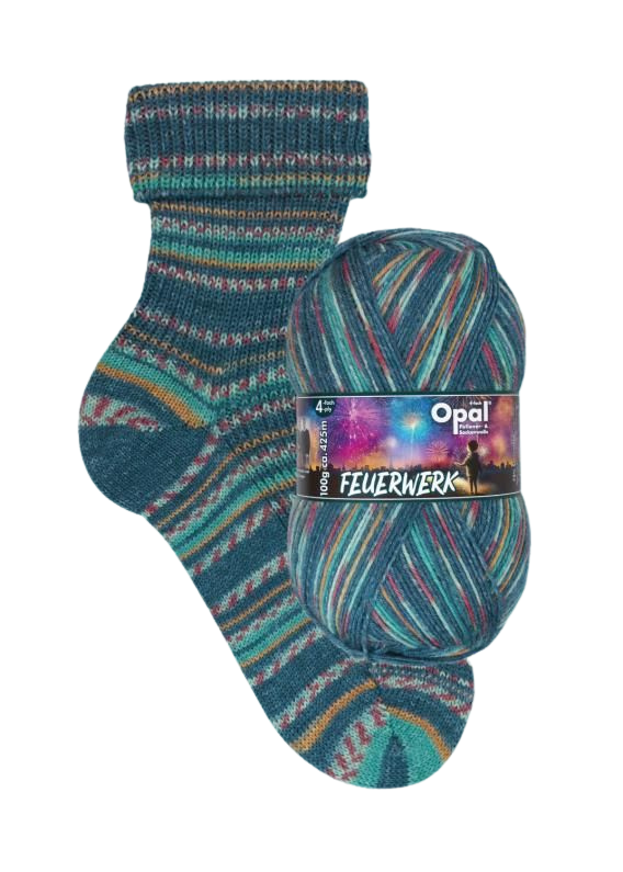 Opal Sock Yarn | Firework (4 ply)