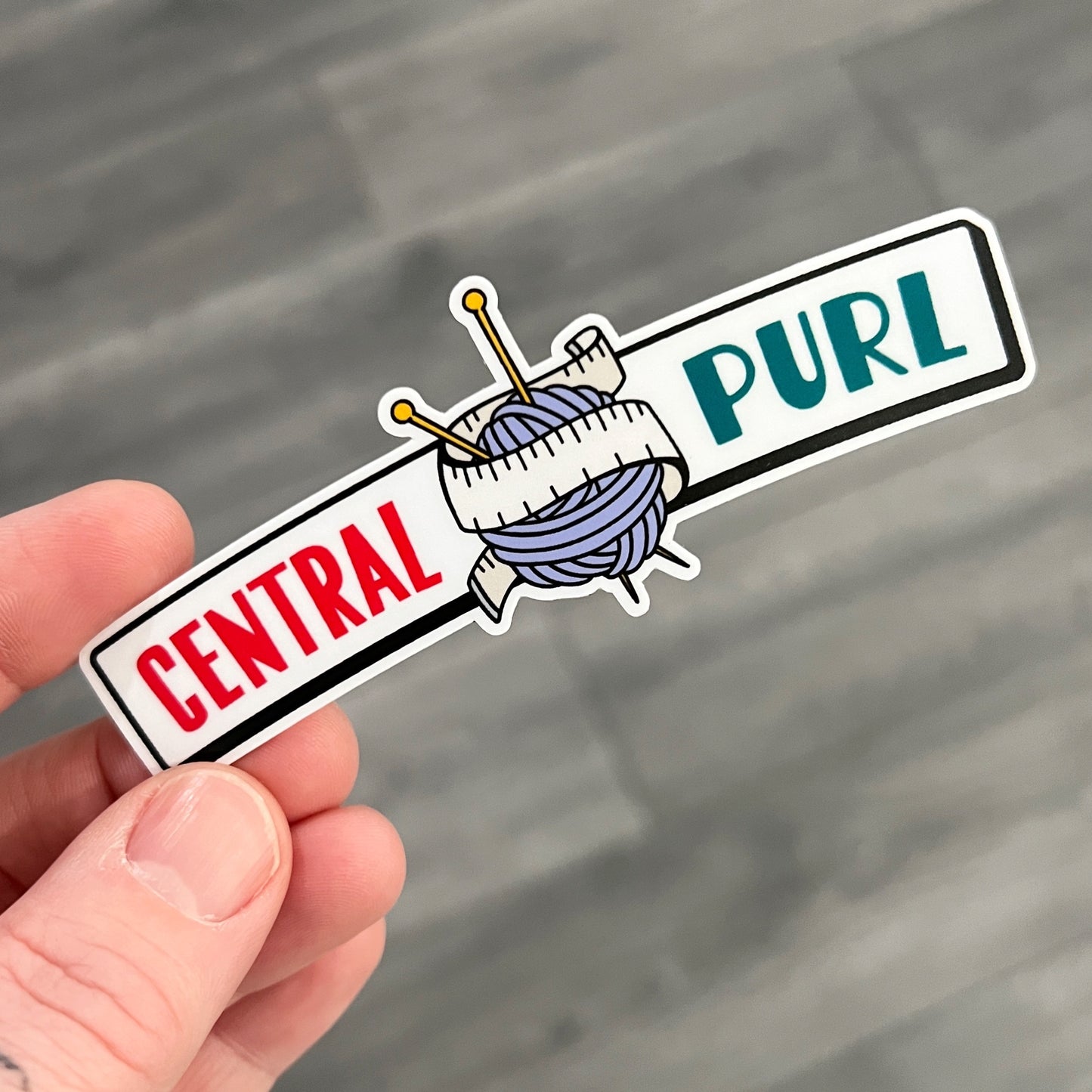 Central Purl Vinyl Stickers