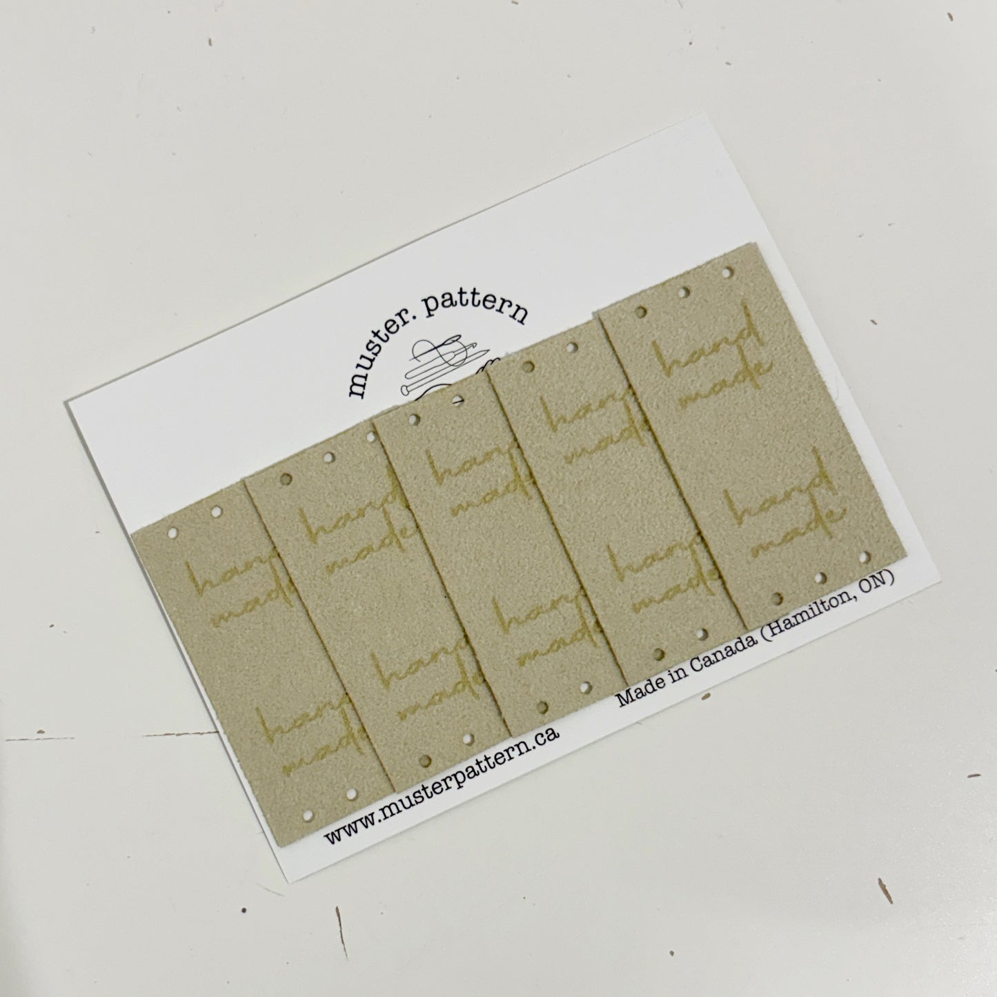 muster.pattern | Faux Leather Tags (Sew On)