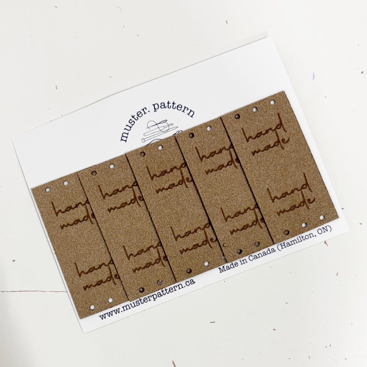 muster.pattern | Faux Leather Tags (Sew On)