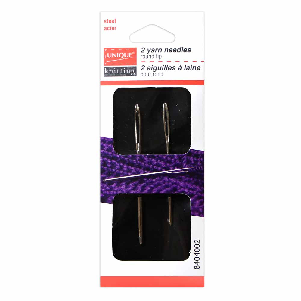 Unique Knitting Round Tip Yarn Needles - Steel – Central Purl